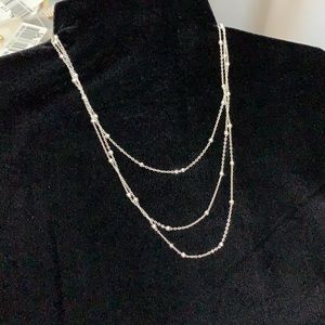 Silver plated 18 chain necklace